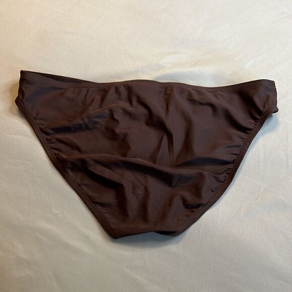 Motherhood Maternity Brown with White Tankini - Size Medium - Picture 12 of 14